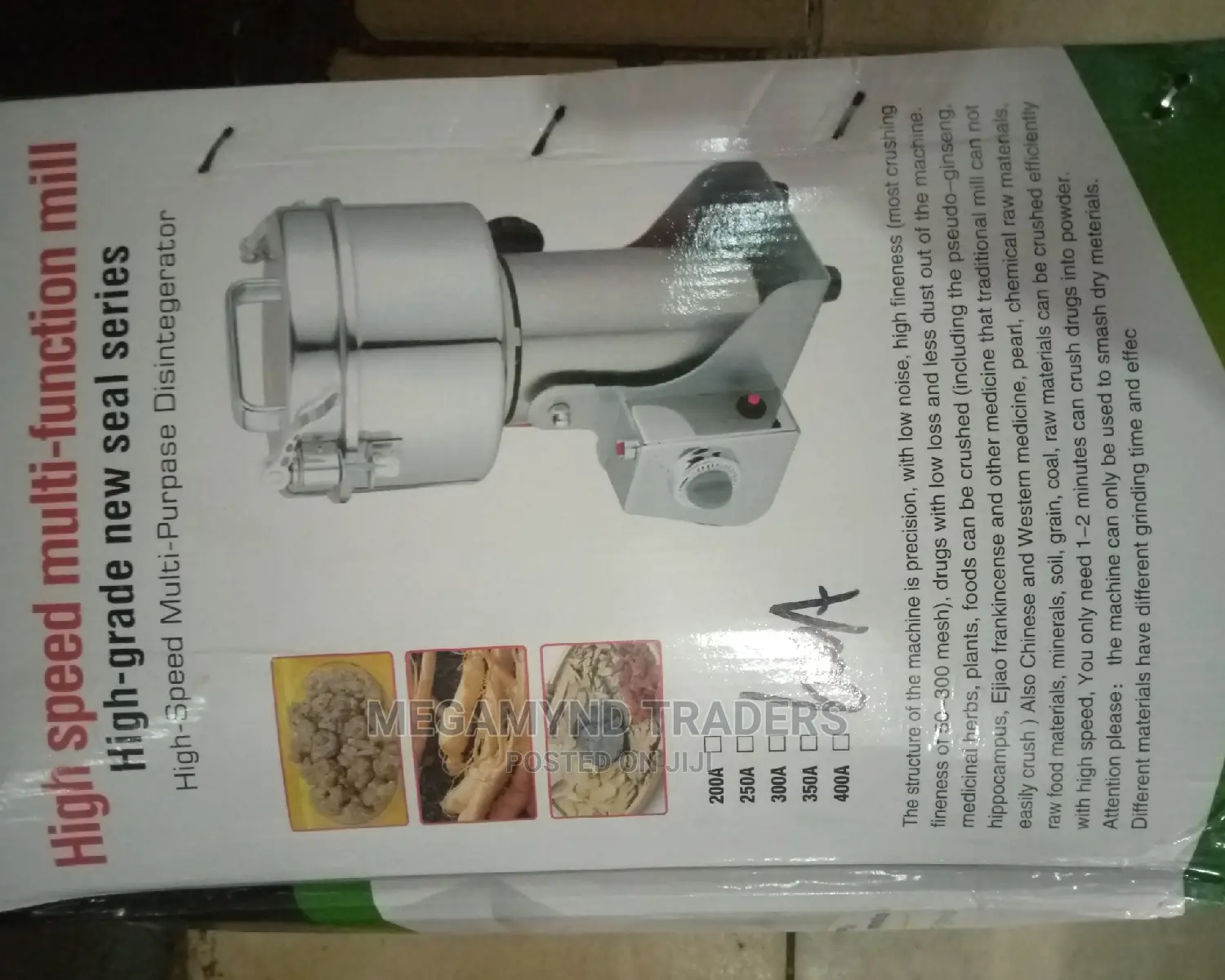 Electric Spice Grinder/Grain Mill Powder
