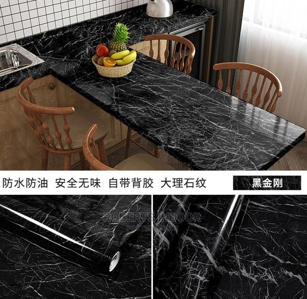 Pvc Black Marble Contact Paper