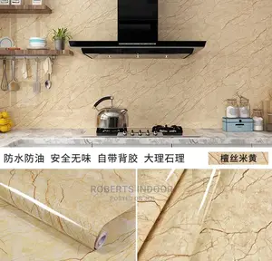 Beige Pvc Marble Contact Paper