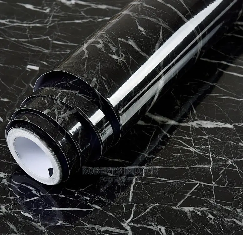 Black Marble Contact Paper
