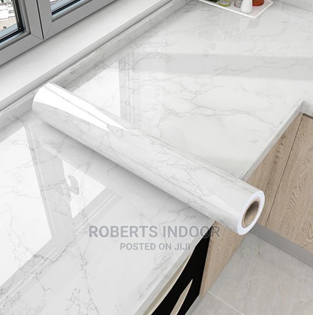 White and Grey Marble Contact Paper
