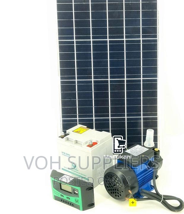 DC Solar Surface PUMP AND BATTERY Complete Irrigation Kit - main view
