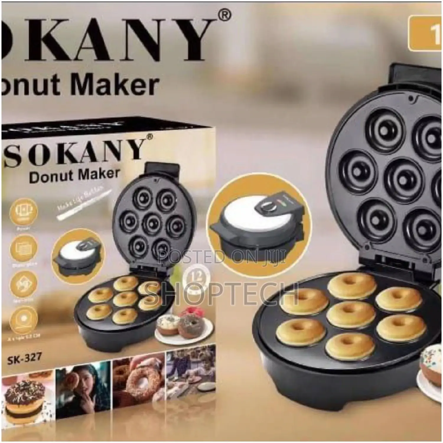 7 Slots Sokany Donuts Maker