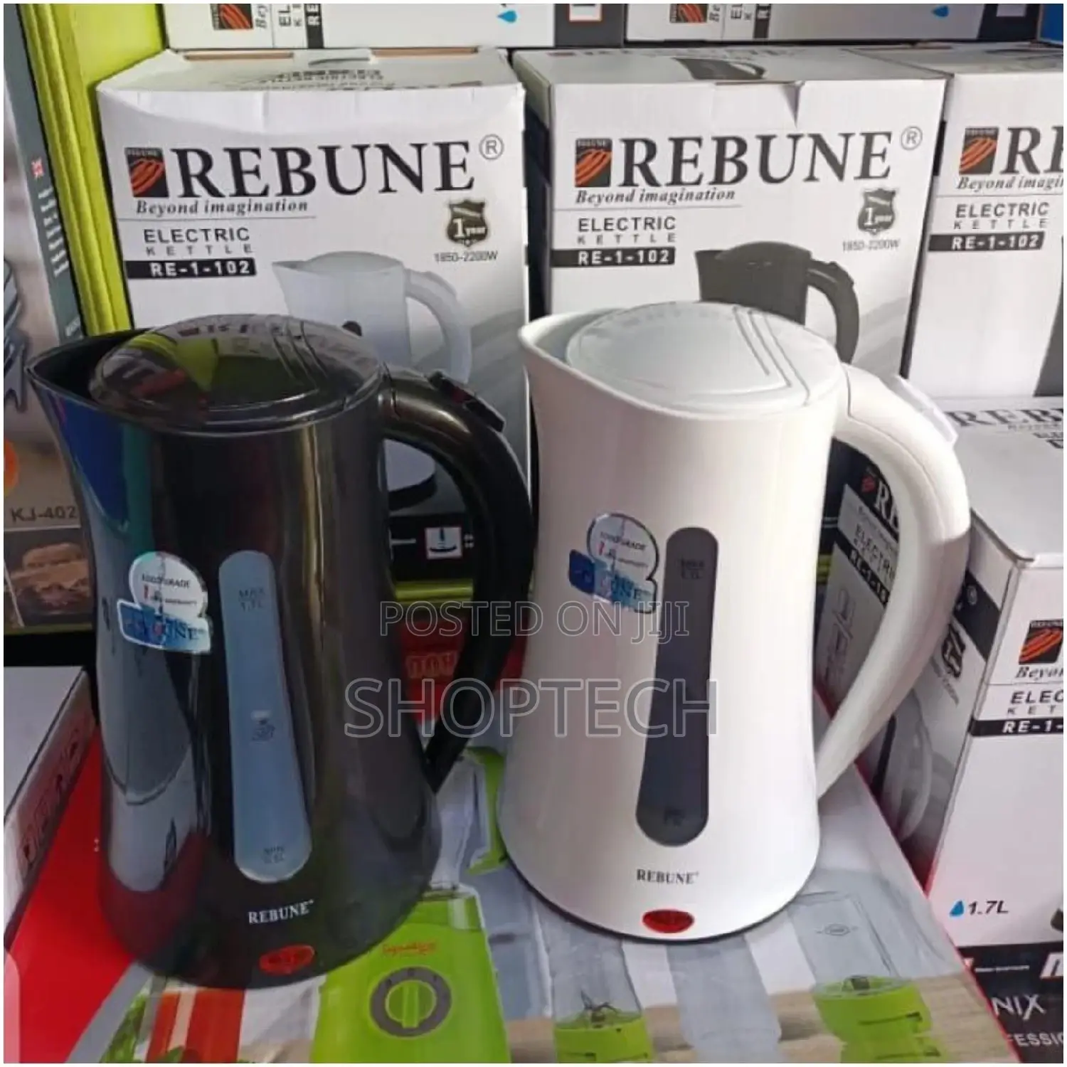 1.7 LTRS Rebune Plastic Kettle