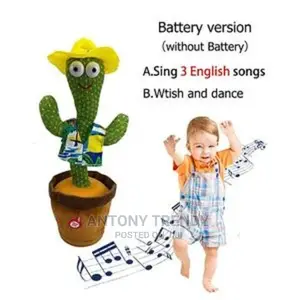 Generic Dancing Cactus Electron Plush Toy.