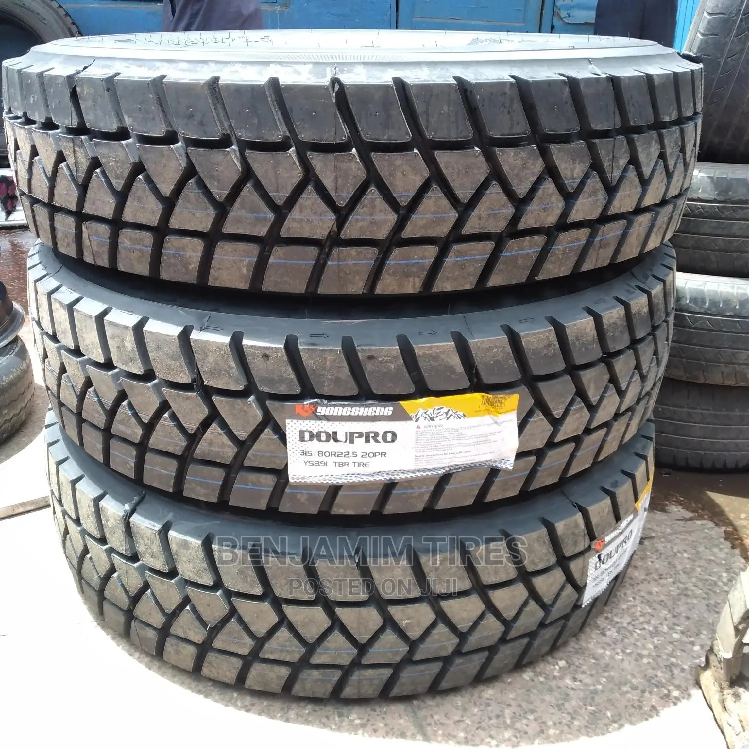 315/80r22.5 20ply Doupro Make Mud Grip.