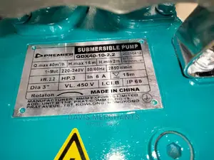 Premier Submersible Water Pump 3 HP