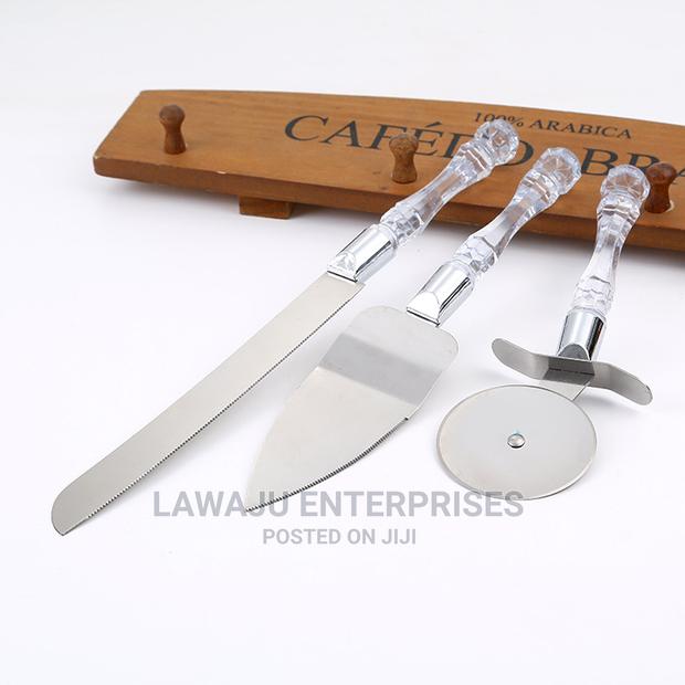 3in1 Cake Knife Set(Pizza Cutter,Cake Knife Cake Trowler)