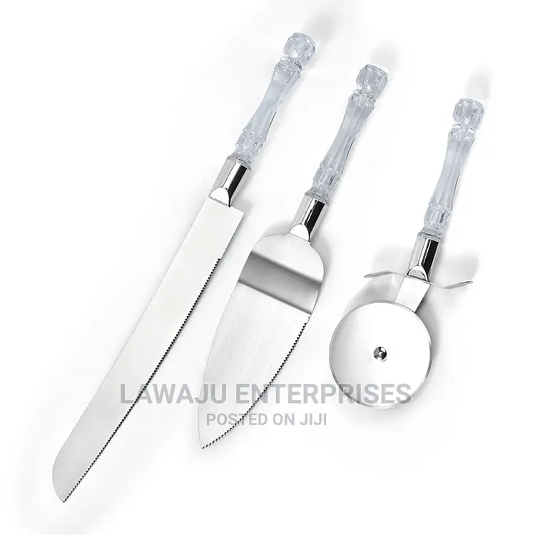 3in1 Cake Knife Set(Pizza Cutter,Cake Knife Cake Trowler)