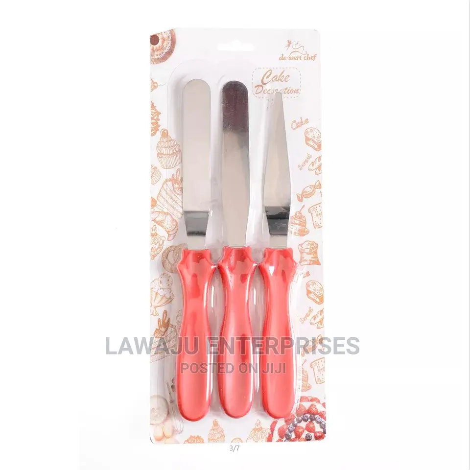 3in1 Cake Pallet Knife Set (Light Gauge)