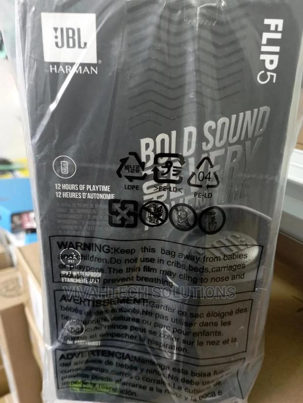 JBL FLIP 5, Waterproof Portable Bluetooth Speaker, Black - thumbnail 3