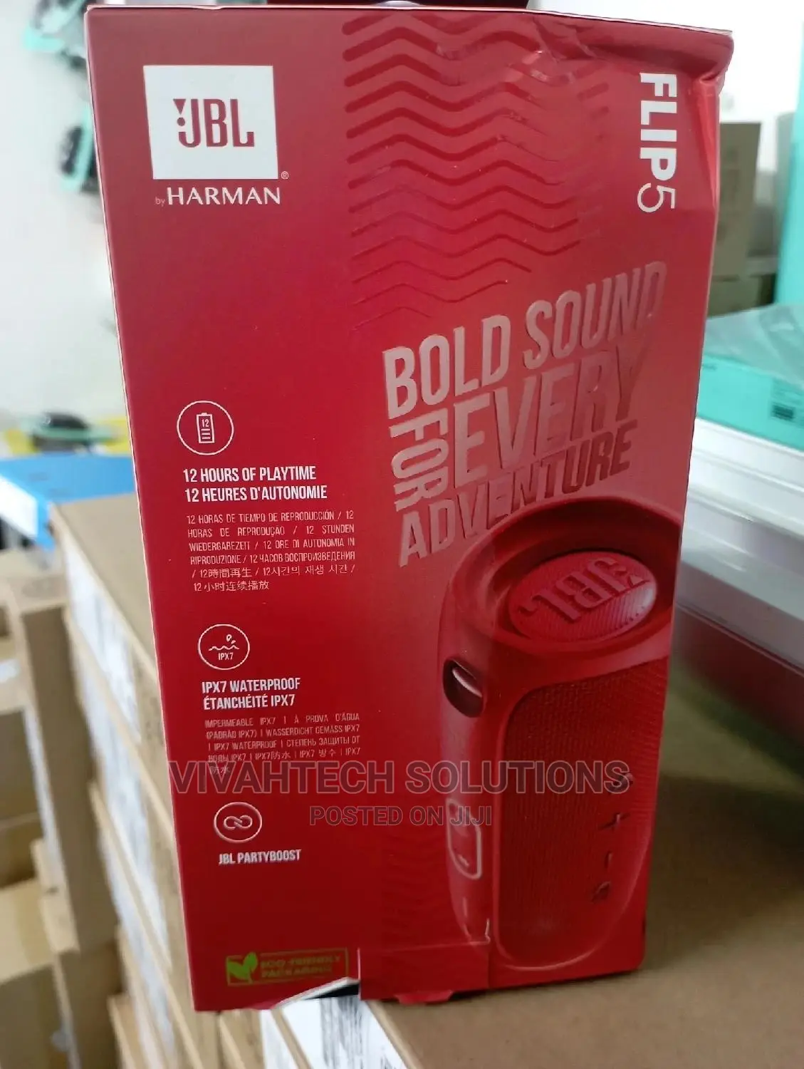 Original JBL Filp 5 New Bluetooth Speakers -RED