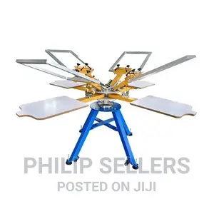 4-Color 4-Station Screen Printing Machine