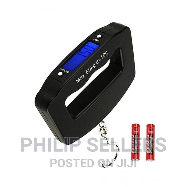 Black Digital Portable Luggage Scale With LCD Backlight (50 - main view