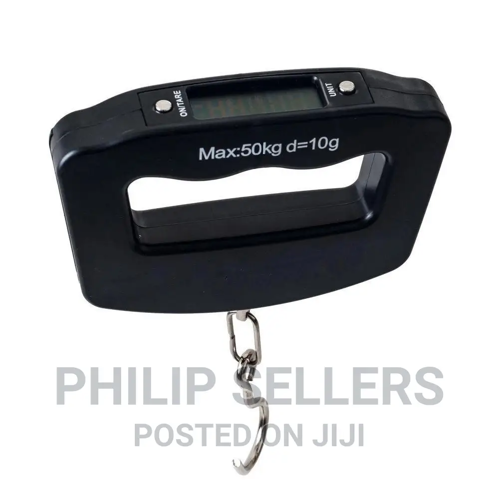 Black Digital Portable Luggage Scale