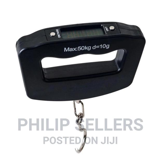 Black Digital Portable Luggage Scale