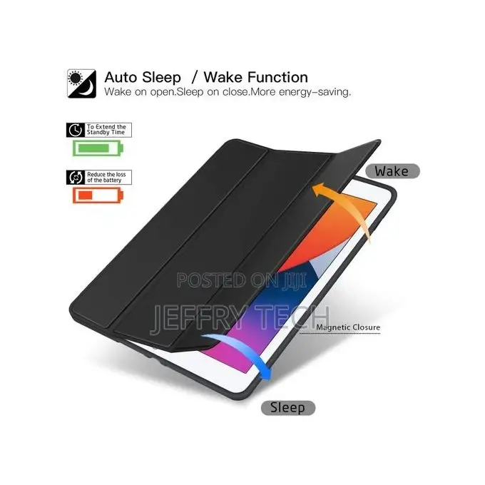 iPad 10.2 Case 2020 With Pencil Holder Case Cover Auto Sleep