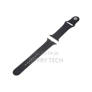 Rubber Strap Watchband for Apple Watch - 42/44 Mm – Black