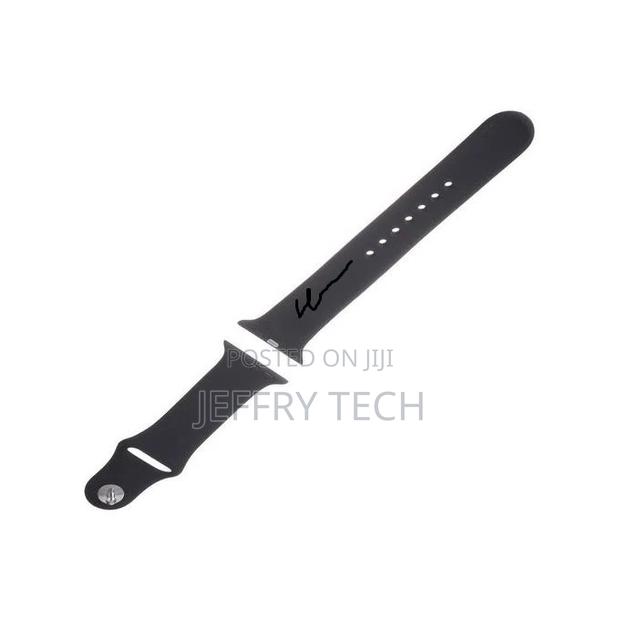 Rubber Strap Watchband for Apple Watch - 42/44 Mm – Black - thumbnail 2