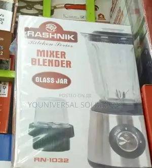 Rashnik Rn-1032 Glass Jar 2 in 1 Blender