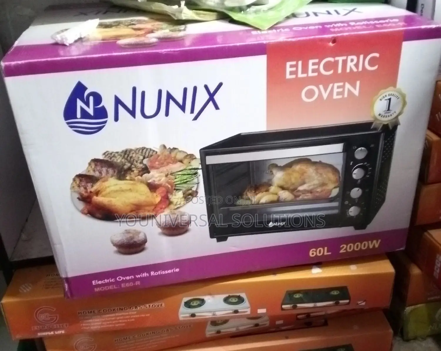 Electric Nunix 60 Litres Oven.
