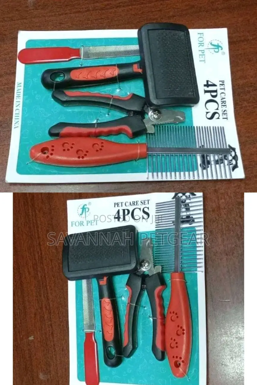 4 Pieces Pet Grooming Set Cleaner Dog for Medium Dogs Cats