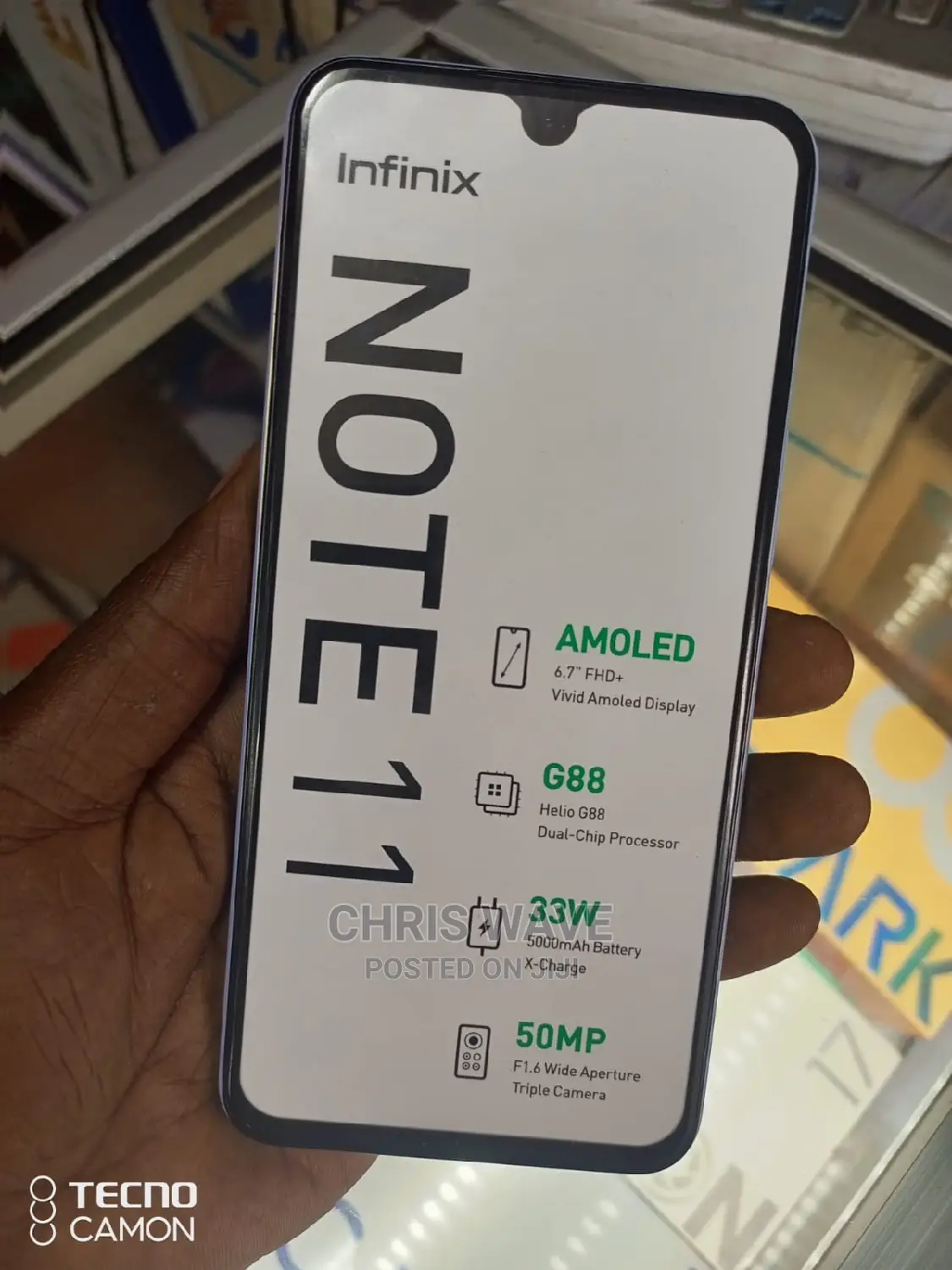 New Infinix Note 11 128 GB Black