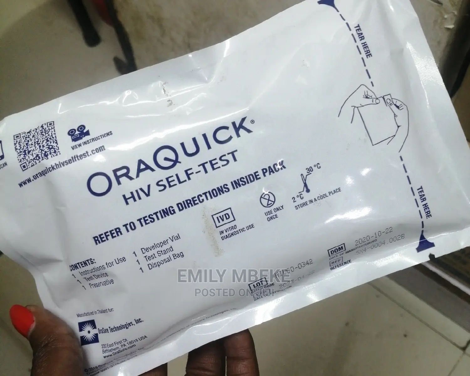 Ora Quick Hiv Self-Test