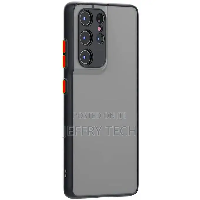 Samsung S21 ULTRA Hard Back Cover With Silicone Edges and Ca