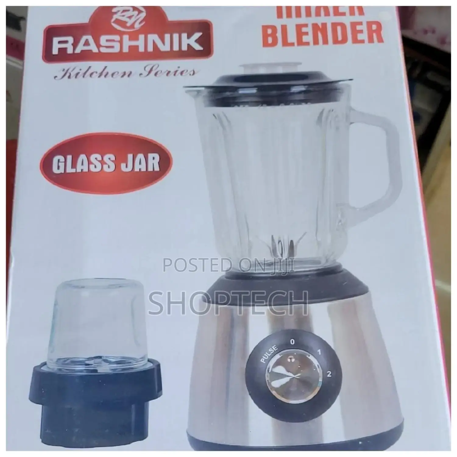 Rashnik 2 in 1 Glass Jar Blender