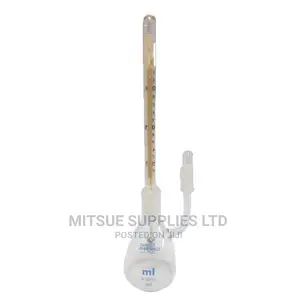 Pyknometer With Thermometer 25ml ( Borosil)- 1627009