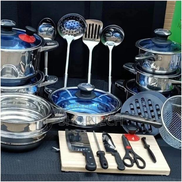 30 Pieces Marwa Stainless Steel Cookware Set.