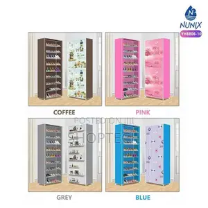 10 Layers Canvas Shoe Rack