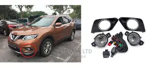 OE Style Front Fog Lamp Set With Chrome: For Nissan Xtrail