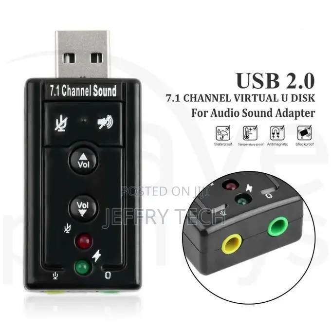 Generic USB SOUND CARD ADAPTER 7.1 Channel External Audio