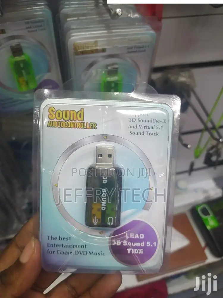 USB SOUND CARD 3D Plug and Play External USB Sound Card Audi