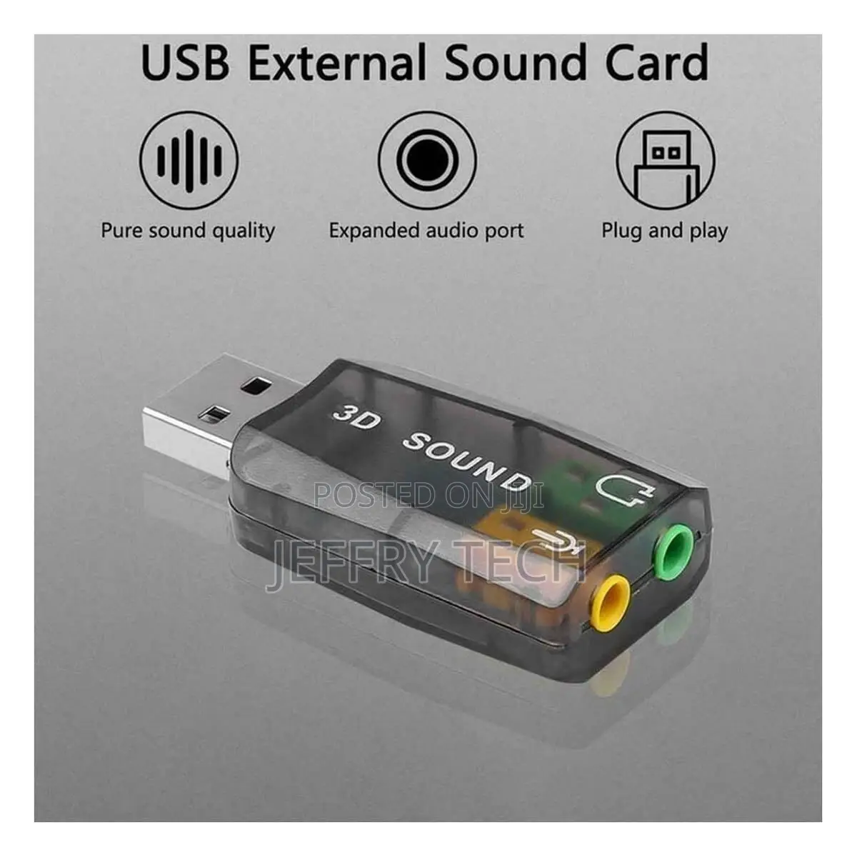 External USB Sound Card Audio Adapter Mic Speaker Audio Inte