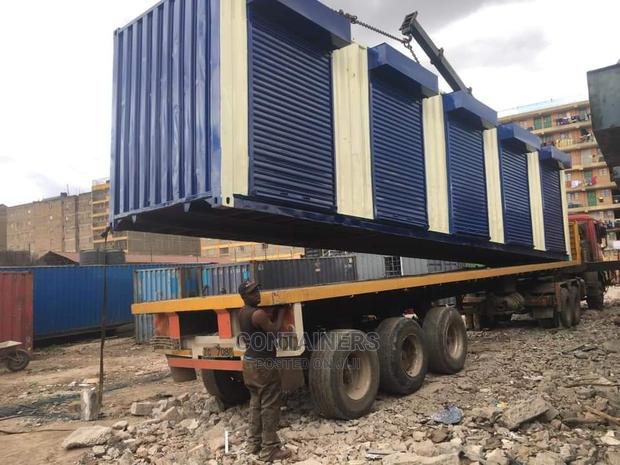 Container Stalls Painted to Clients Prefered Colors - main view