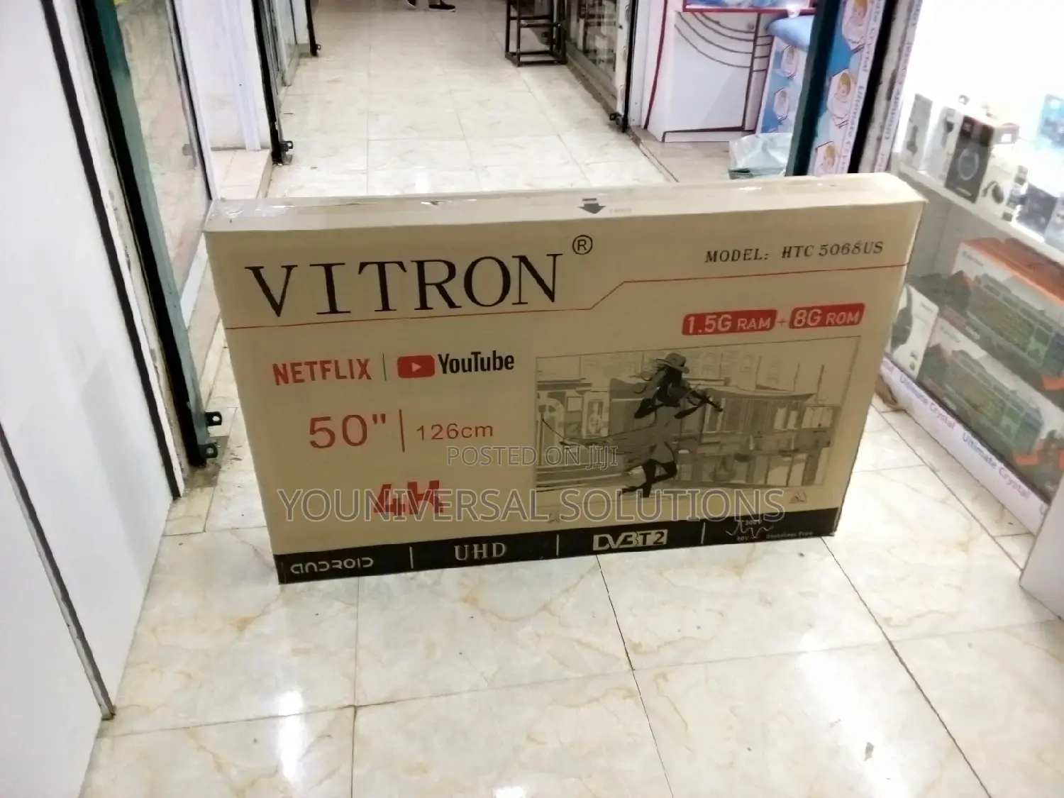 50 Inchez Vitron Smart Android Bluetooth Enabled Tv.