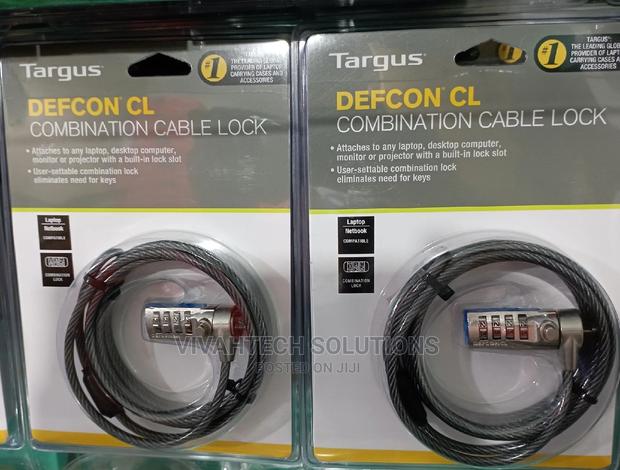 Targus DEFCON Lock Resettable Combo Cable Lock for Laptop - main view