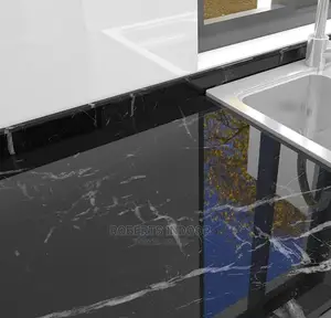 Black Marble Contact Paper
