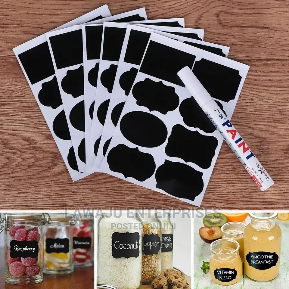 80pcs Jar Labels Stickers Container Labels