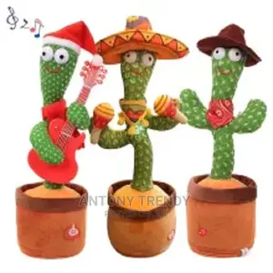 Dancing Cactus Electron Plush Toy Soft.