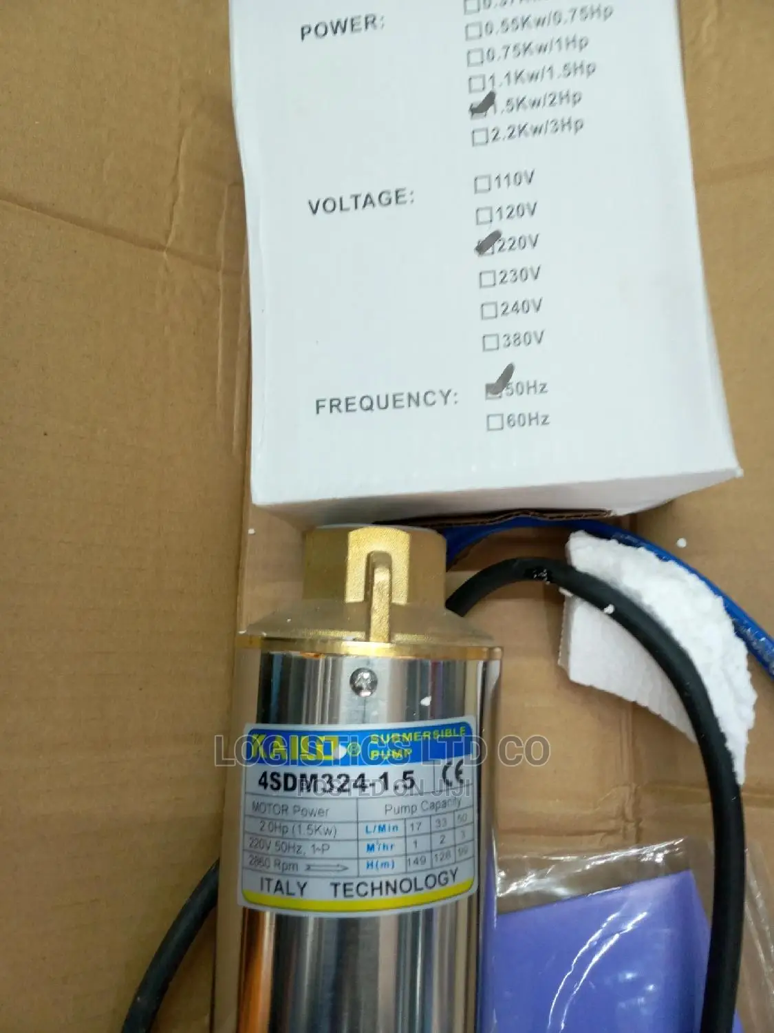 150M 2.0hp Electric Submersible Pump Kailo