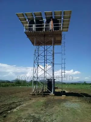 Tank Tower Stand and Solar Panels