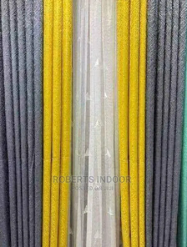Grey and Yellow Curtains