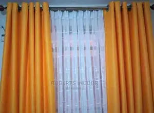 Yellow Elegant House Curtain