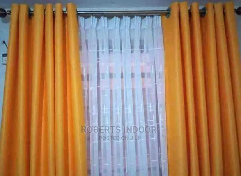 Yellow Elegant House Curtain