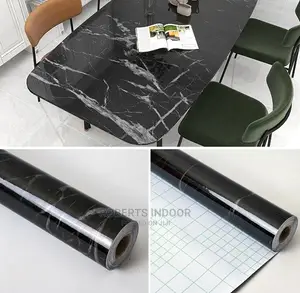 Black Marble Contact Paper