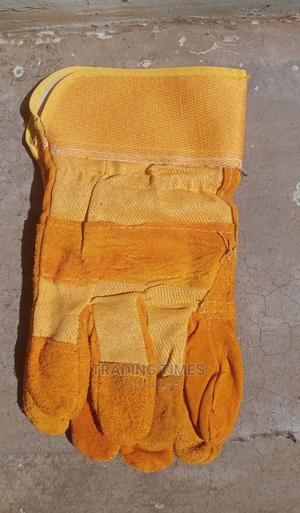 Construction Rigger Leather Gloves - main view